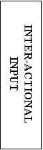 Text Box: INTER-ACTIONAL
INPUT